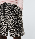 Tom Ford - Leopard-print satin shorts