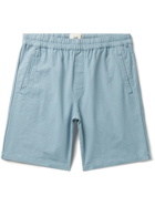 Folk - Straight-Leg Linen and Cotton-Blend Shorts - Blue