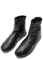 The Row Stella Shearling-lined Leather Ankle Boots Black