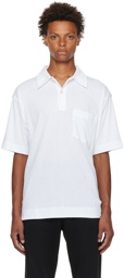 Dries Van Noten White Heler Polo