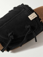 Visvim - Christo Shaman-Folk Fringed Suede Sandals - Black