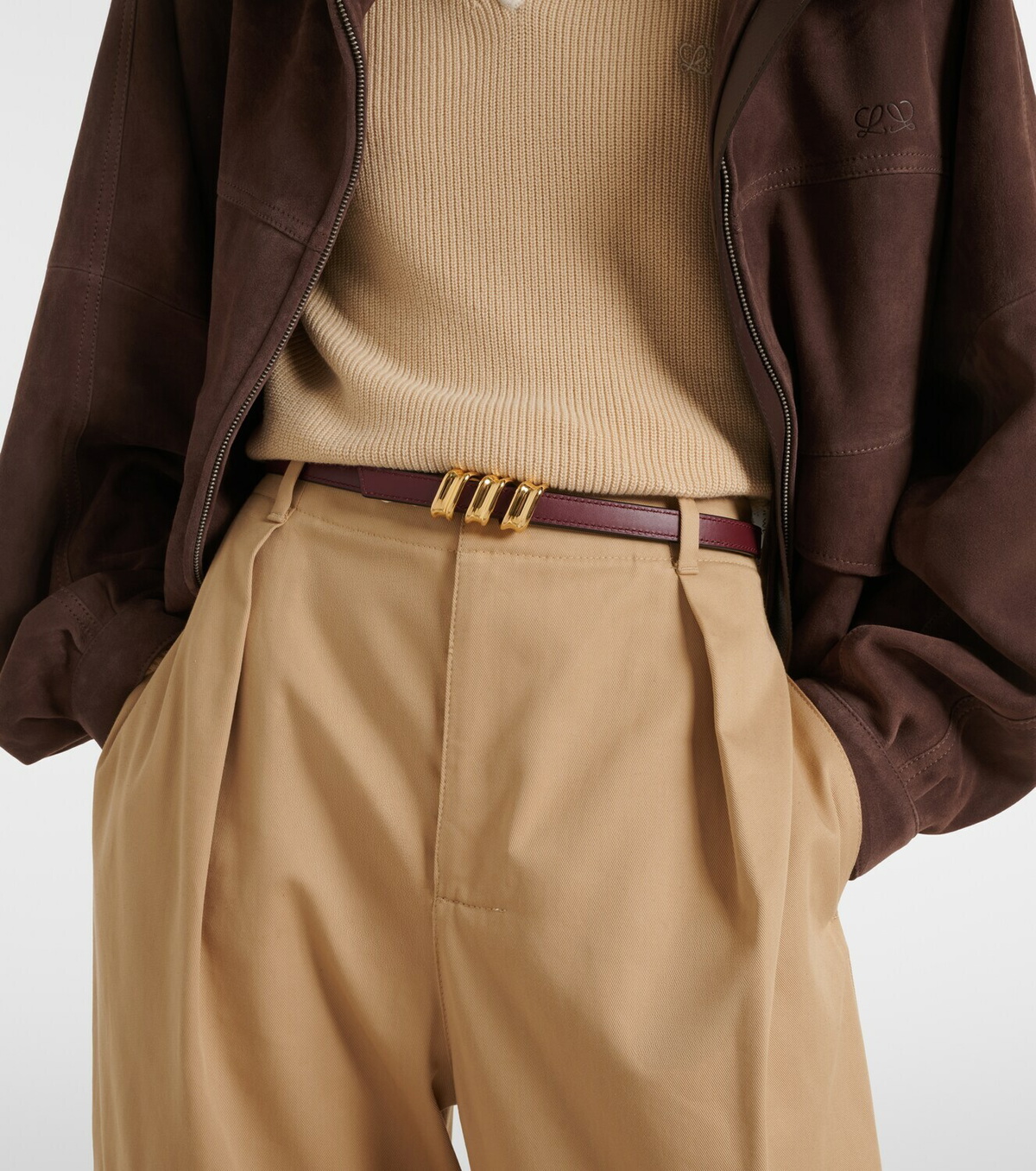 Loewe Coil leather belt