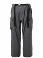ACRONYM - P55-M Belted Stretch-Shell Cargo Trousers - Gray