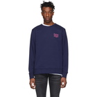 Saturdays NYC Blue Bowery Script Logo Sweatshirt