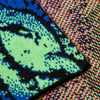AGR Women's Merino Cable Jacquard Rainbow Scarf in Multi