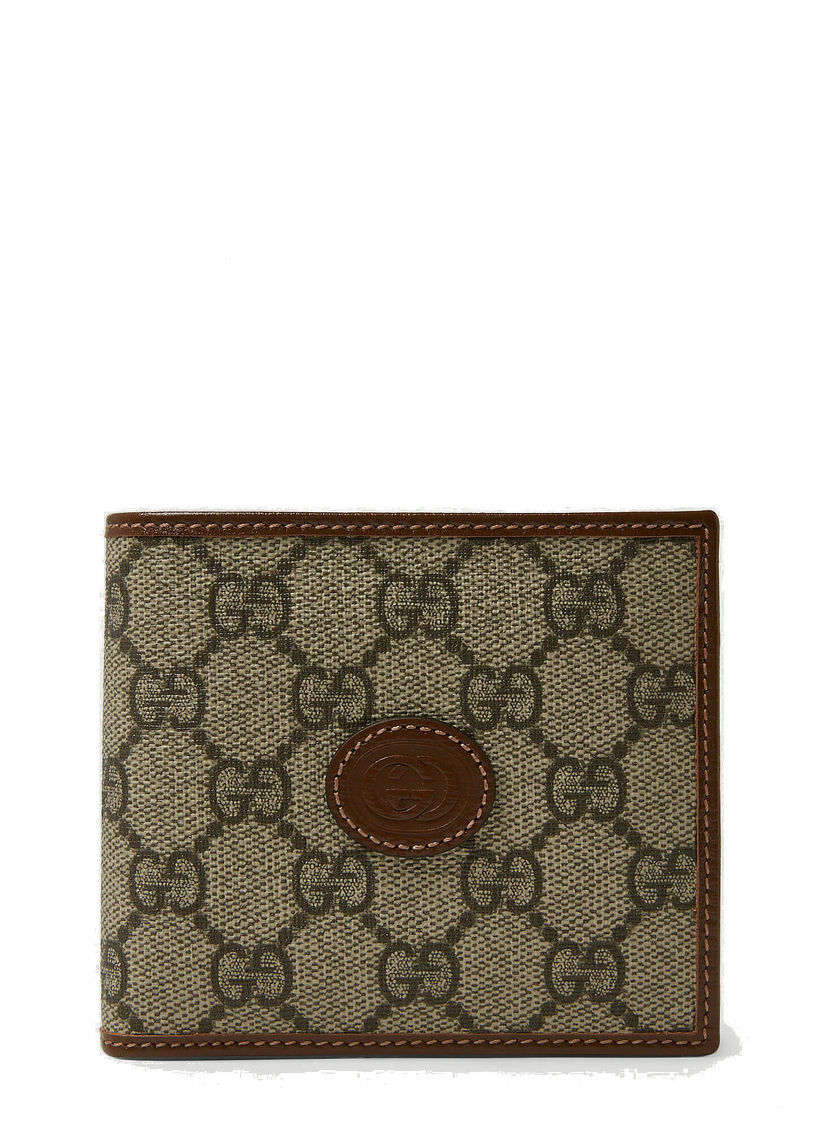 GG Supreme Bifold Wallet in Beige Gucci