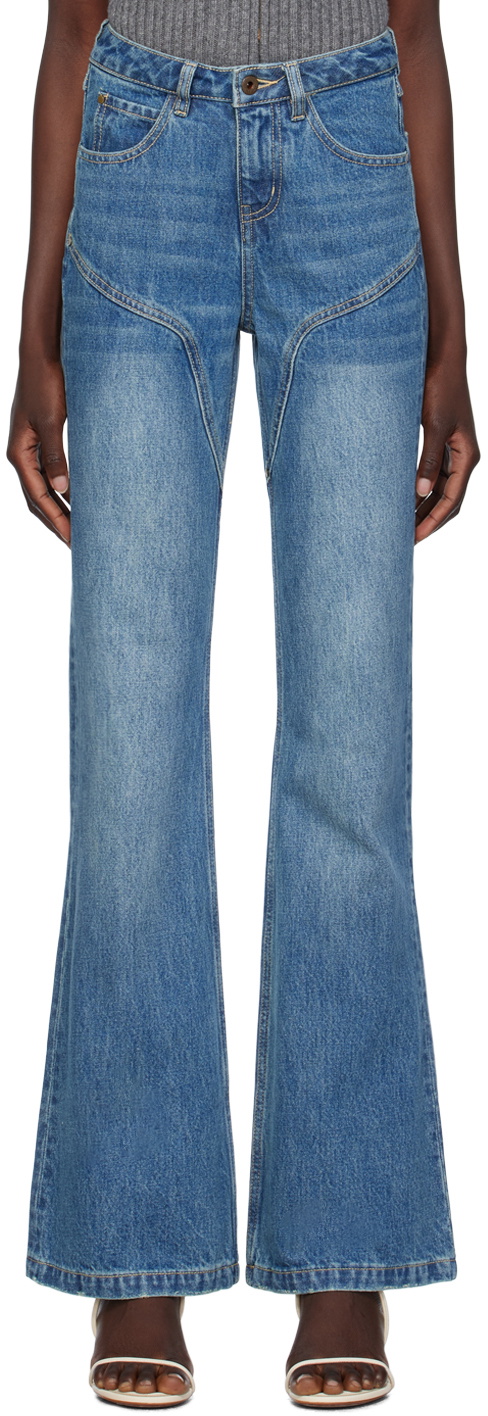 Fax Copy Express SSENSE Exclusive Blue Jeans