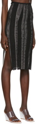Kathryn Bowen Black Lingerie Midi Skirt