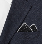 Lanvin - Polka-Dot Silk Pocket Square - Men - Black