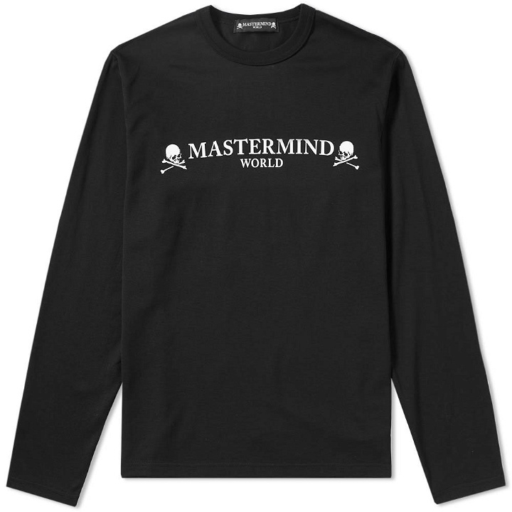 Photo: MASTERMIND WORLD Long Sleeve Logo Tee Black