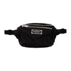 Wacko Maria Black Washed Canvas Waist Bag