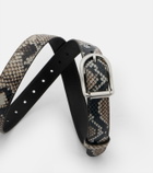 Altuzarra Snake-effect leather belt