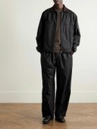 The Row - Mantis Cotton-Gabardine Blouson Jacket - Black