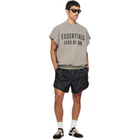 Fear of God ESSENTIALS Black Checkered Gym Shorts