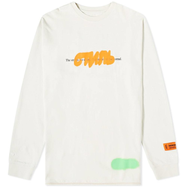 Photo: Heron Preston Long Sleeve CTNMB Spray Logo Tee