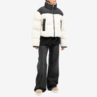 Shoreditch Ski Club Women's Maya Shearling Puffer Jacket in Natural White/Black