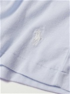 Polo Ralph Lauren - Logo-Embroidered Stretch Modal and Cotton-Blend Jersey Pyjama T-Shirt - Blue
