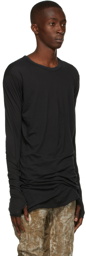 Boris Bidjan Saberi Black Jersey LS1 Long Sleeve T-Shirt