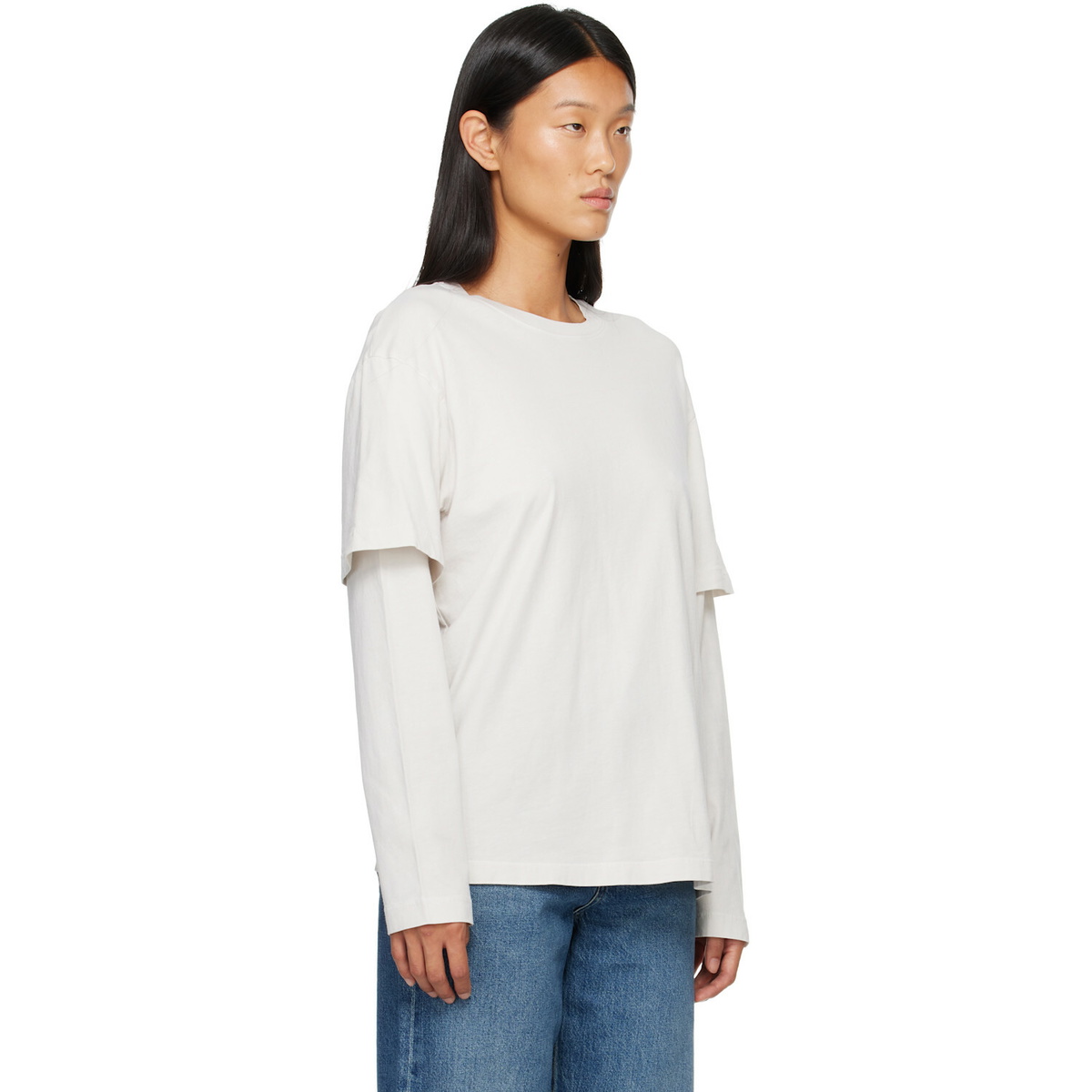 AGOLDE Off-White Lois T-shirt