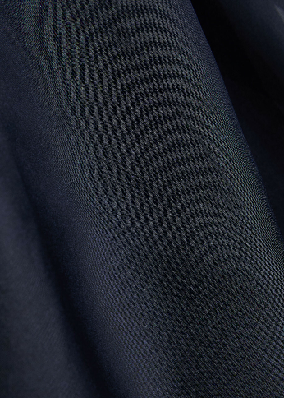 Polo Ralph Lauren Silk-organza Midi Skirt Navy
