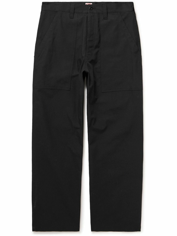 Photo: Randy's Garments - Straight-Leg Cotton-Ripstop Trousers - Black