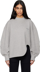 The Attico Gray American Fleece Sweatshirt