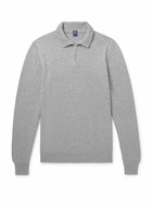 FEDELI - Favonio Slim-Fit Cashmere Half-Zip Sweater - Gray