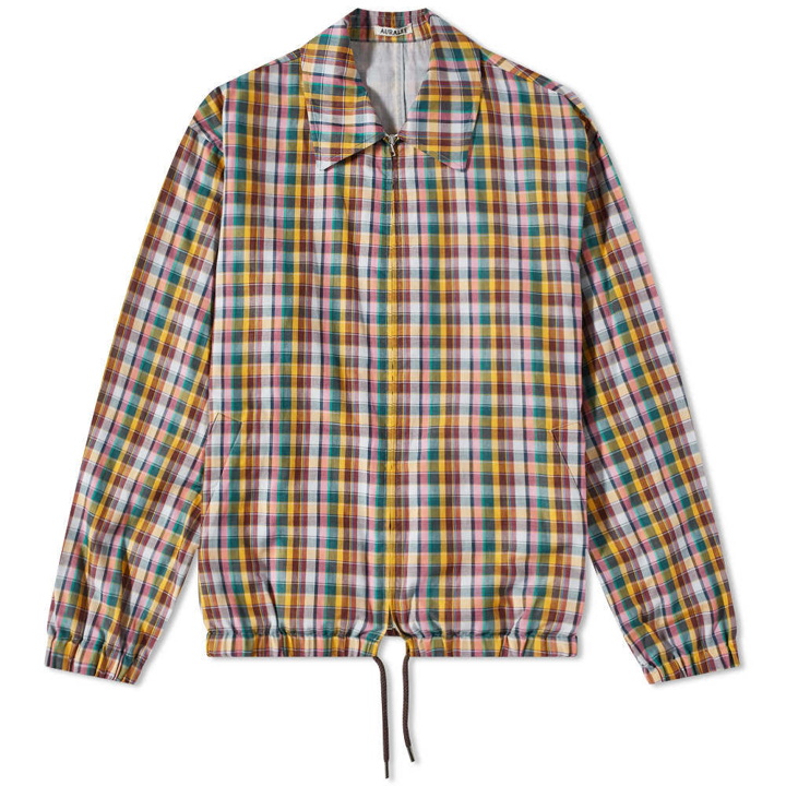 Photo: Auralee Madras Check Zip Jacket