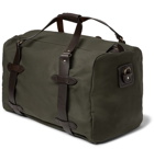 Filson - Leather-Trimmed Twill Duffle Bag - Men - Green