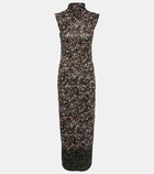 Loewe Printed mockneck maxi dress