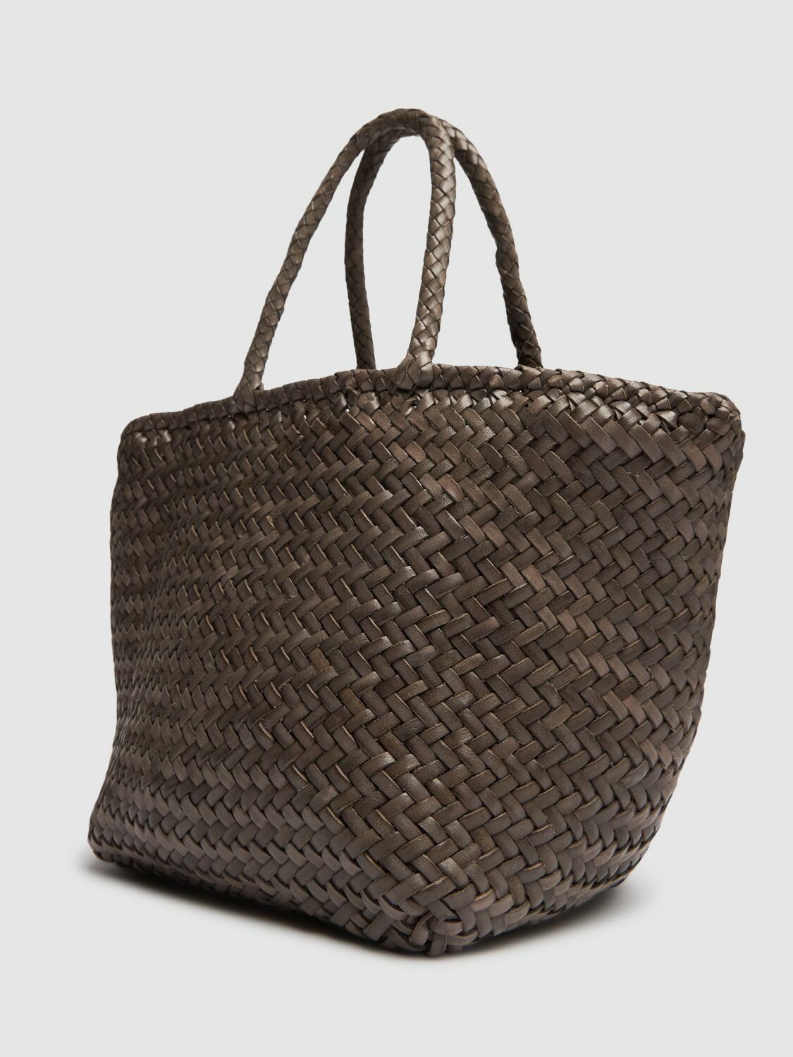 DRAGON DIFFUSION Grace Small Woven Leather Basket Bag Dragon