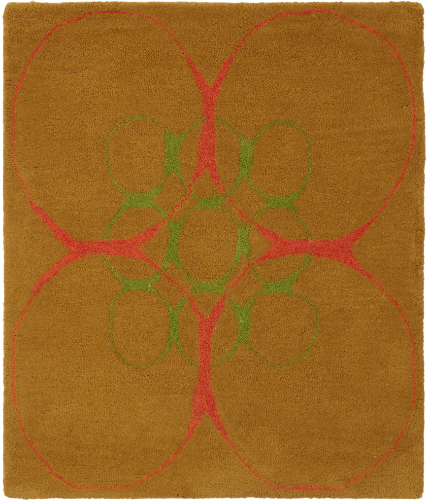 MAKI RUGS Orange & Green Stone Rug