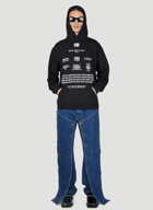 VTMNTS - Movie Barcode Definition Hooded Sweatshirt in Black