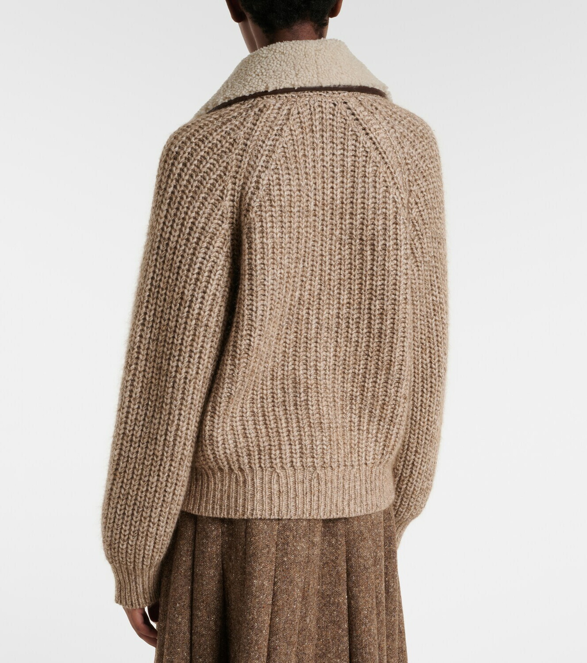 Brunello Cucinelli Cashmere, mohair, and wool-blend jacket