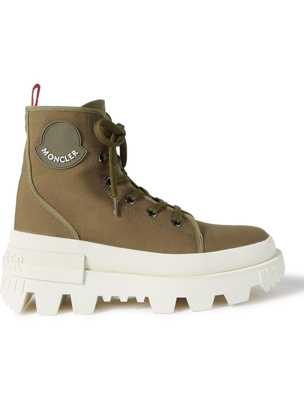 Photo: Moncler - Desertyx Rubber-Trimmed Canvas Boots - Green