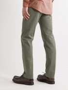Massimo Alba - Winch2 Straight-Leg Stretch Cotton-Gabardine Trousers - Green