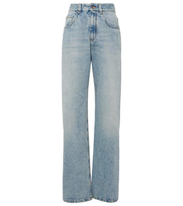 Photo: Brunello Cucinelli High-rise straight jeans