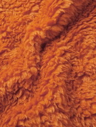 Stussy - Logo-Embroidered Shell-Panelled Faux Shearling Gilet - Orange