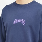 Givenchy Men's Lightning Poster Logo Sweatshirt in Deep Blue