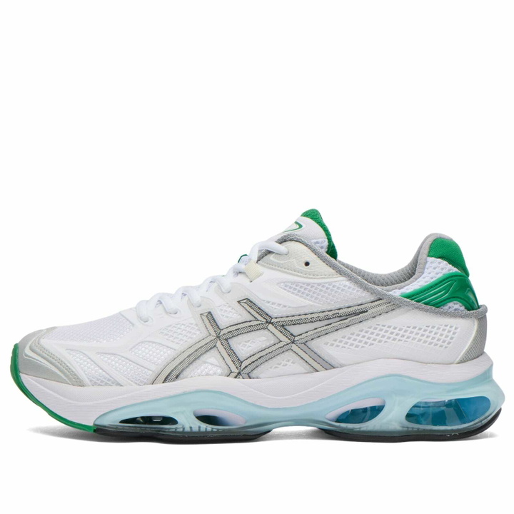 Photo: Asics Men's x Hidden NY Gel-Kinetic 2.0 Sneaker in White/Castle Rock