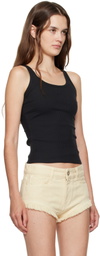 AMIRI Black 'MA' Embroidery Tank Top