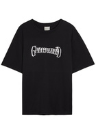 Malbon Grateful Dead Printed Cotton T-shirt Black
