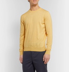 Altea - Cotton and Cashmere-Blend Sweater - Yellow
