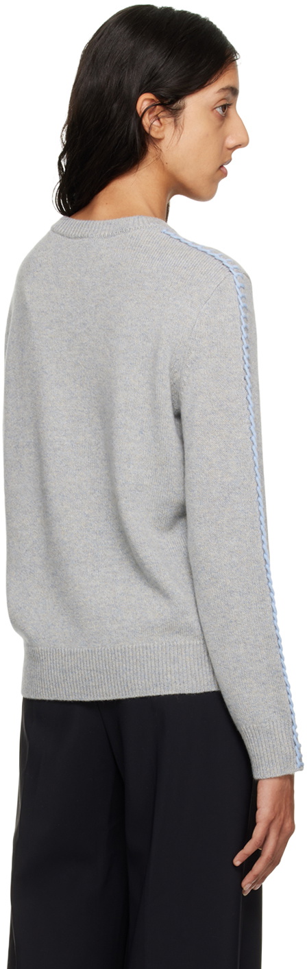 Theory Blue Blanket Stitch Sweater Theory