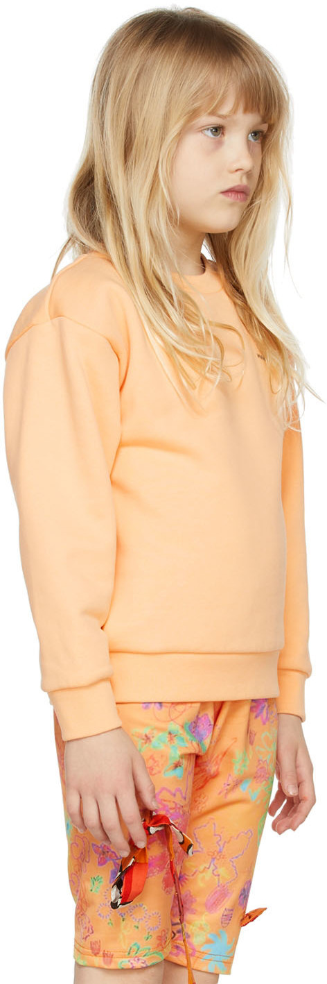 Maison Mangostan Kids Orange Rooster Sweatshirt