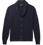 Loro Piana - Cable-Knit Baby Cashmere Cardigan - Blue