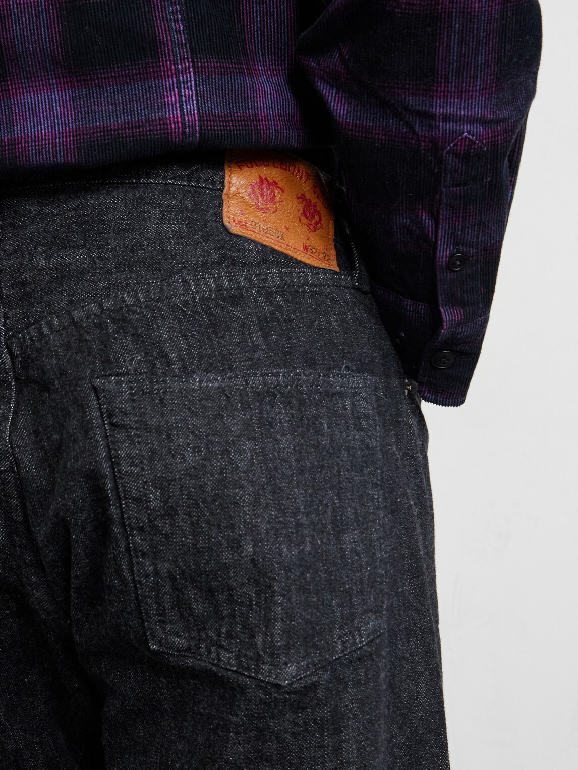 FULLCOUNT - 0105BK Straight-Leg Selvedge Jeans - Black