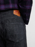 FULLCOUNT - 0105BK Straight-Leg Selvedge Jeans - Black