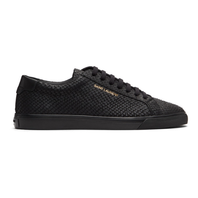 Saint Laurent Black Python Andy Sneakers Saint Laurent