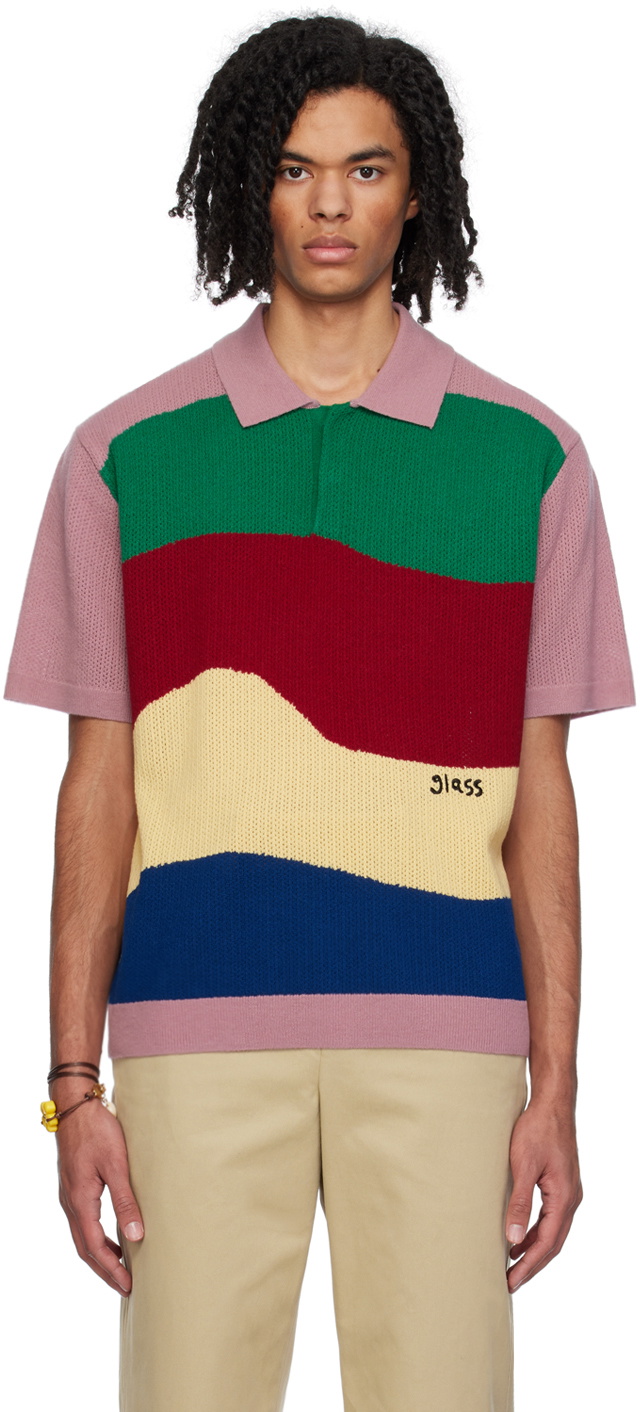 Glass Cypress Multicolor Striped Polo